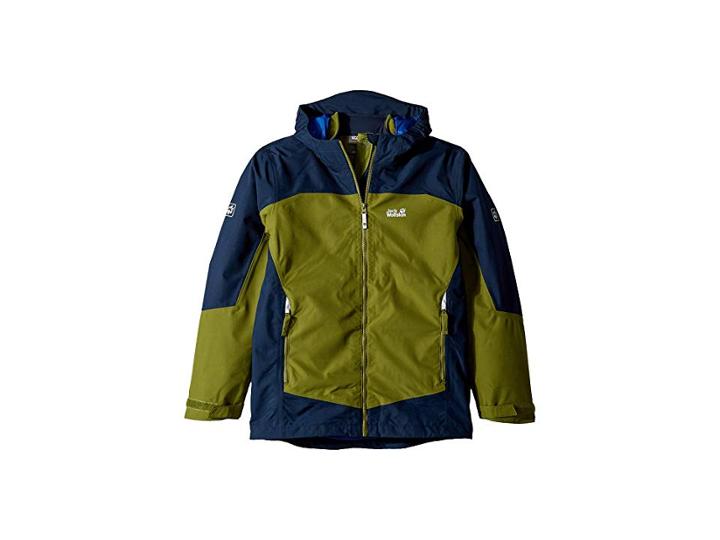 Jack Wolfskin Kids Akka 3-in-1 Jacket (infant/toddler/little Kids/big Kids) (cypress Green) Boy's Coat