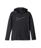 Nike Kids Dry Hooded Training Top (little Kids/big Kids) (black/black/anthracite/cool Grey) Boy's Sweatshirt
