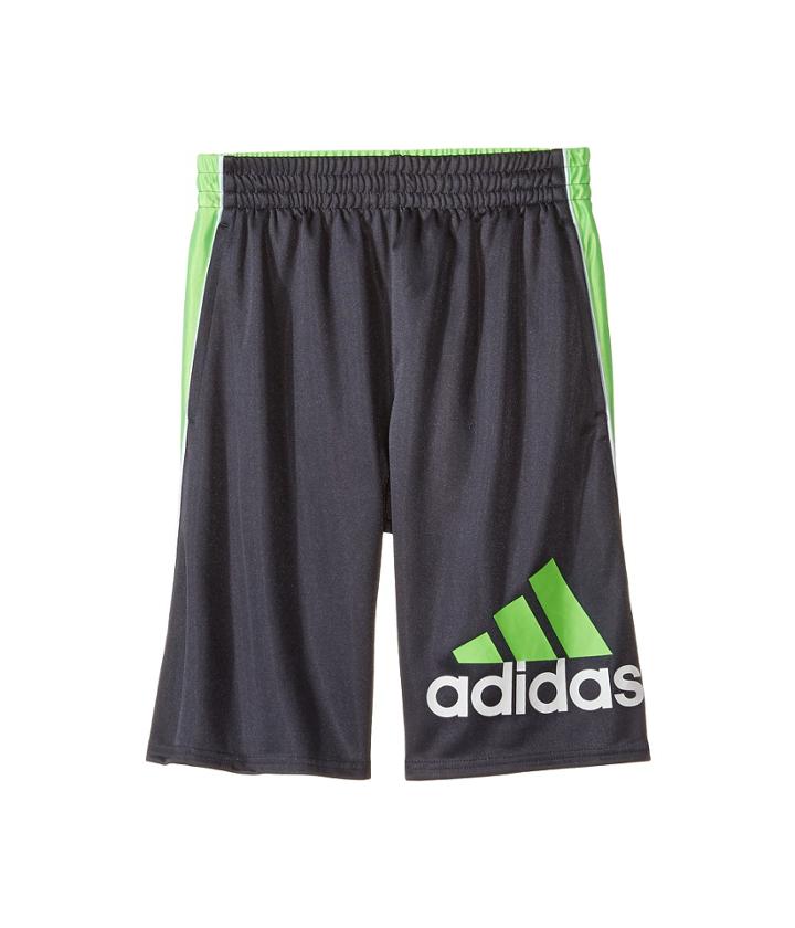 Adidas Kids Midfielder Shorts (big Kids) (grey/green) Boy's Shorts