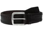 John Varvatos Star U.s.a. Laced Strap Belt With Harness Buckle (chocolate) Men's Belts