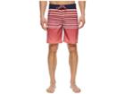Vineyard Vines Surflodge Stripe Boardshorts (jetty Red) Men's Swimwear