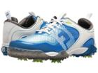 Footjoy Freestyle Cleated Saddle Boa (white/electric Blue) Men's Golf Shoes