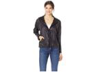 Juicy Couture Hard Woven Gothic Juicy Packable Nylon Jacket (pitch Black) Women's Coat