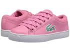 Lacoste Kids Straightset (little Kid) (pink/white) Kid's Shoes