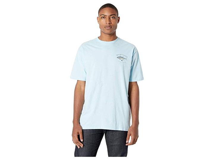 Quiksilver Waterman Dormant Rishiri Short Sleeve Tee (crystal Blue) Men's T Shirt