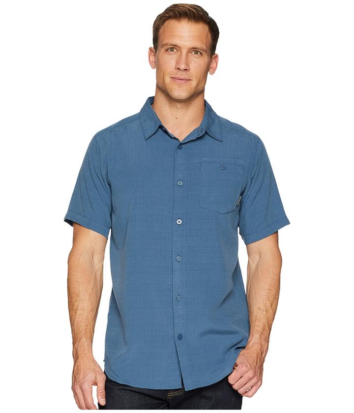 Columbia Mossy Trailtm S/s Shirt (whale) Men's Short Sleeve Button Up