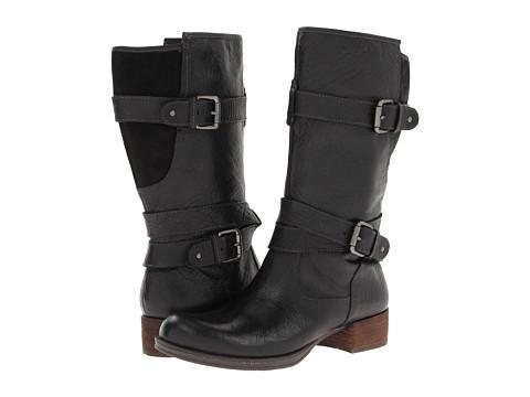 Naya Silence (black Leather) Women's Zip Boots