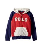 Polo Ralph Lauren Kids Cotton French Terry Hoodie (little Kids/big Kids) (maine Red) Boy's Sweatshirt