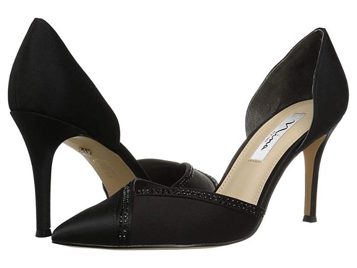 Nina Diora (black Satin) High Heels