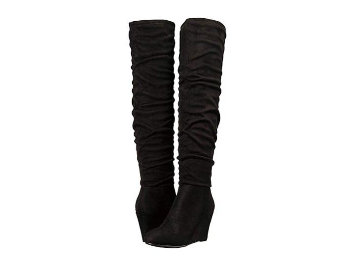 Chinese Laundry Uma (black Suedette) Women's Pull-on Boots