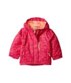 Columbia Kids Magic Mile Jacket (toddler) (deep Blush Digi Lines Print/hot Coral) Girl's Coat