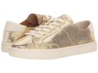 Soludos Metallic Lace-up Sneaker (pale Gold) Women's Lace Up Casual Shoes