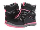 Merrell Kids Moab Fst Polar Mid A/c Waterproof (big Kid) (black/pink) Girls Shoes