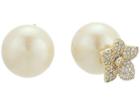 Kate Spade New York Blooming Pave Bloom Reversible Earrings (clear/gold) Earring