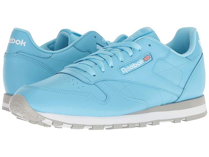 Reebok Lifestyle Classic Leather Mu (digital Blue/white/grey) Men's Classic Shoes