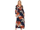 Rachel Pally Plus Size Greenwich Wrap Dress (pop Floral) Women's Dress