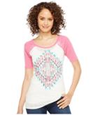 Rock And Roll Cowgirl 1/2 Sleeve Tee 49t2104 (hot Pink) Women's T Shirt