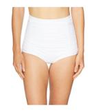 Unique Vintage Monroe Bottom (solid White) Women's Swimwear