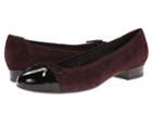 Ara Bria (purple Suede/black Patent Toe) Women's Flat Shoes