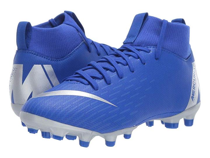 Nike Kids Superfly 6 Academy Mg Soccer (little Kid/big Kid) (racer Blue/metallic Silver/black/volt) Kids Shoes