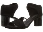 Donna Karan Gracie (black Suede/stretch Suede) Women's 1-2 Inch Heel Shoes