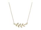 Dee Berkley 14kt Yellow Gold Leaf Necklace (yellow Gold) Necklace