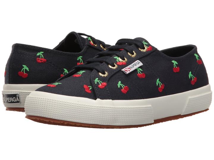 Superga 2750 Embcotw (cherries) Women's Lace Up Casual Shoes