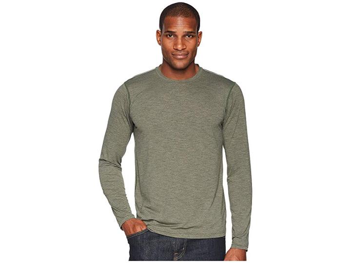 Prana Calder L/s (forest Green) Men's Long Sleeve Pullover