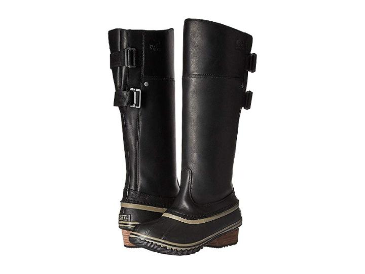 Sorel Slimpack Riding Tall Ii (black/kettle) Women's Waterproof Boots