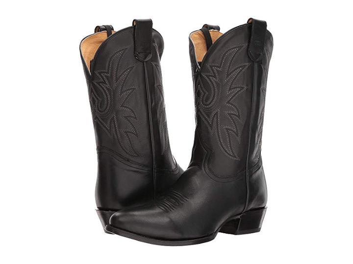 Roper Score (black Leather Vamp) Cowboy Boots