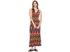 Karen Kane Desert Print Side Slit Maxi Dress (print) Women's Dress