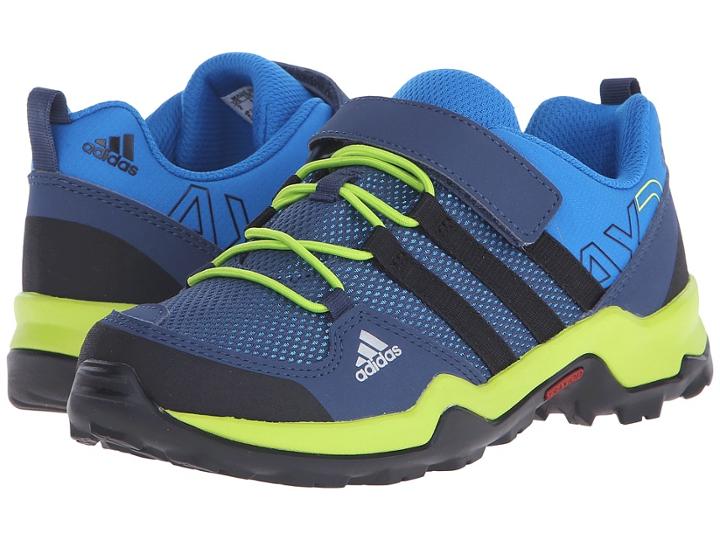 Adidas Outdoor Kids Ax2 Cf (little Kid/big Kid) (shock Blue/black1/semi Solar Slime) Kids Shoes