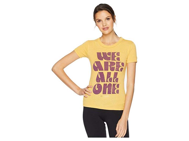 Spiritual Gangster We Are One Tally T-shirt (golden Sun) Women's T Shirt