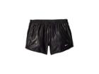 Nike Kids Dry Tempo Shine Shorts (little Kids/big Kids) (black/black/white) Girl's Shorts