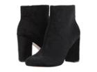 Tahari Selena (black Embossed Velvet) Women's Zip Boots