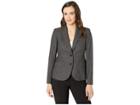 Anne Klein Two-button Jacket (anne Black/grey) Women's Coat