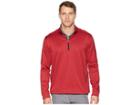 Callaway Heather Waffle-fleece 1/4 Zip Midlayer (tango Red Heather) Men's Clothing