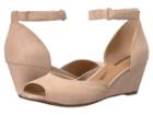 Clarks Flores Raye (sand Suede) Women's Wedge Shoes
