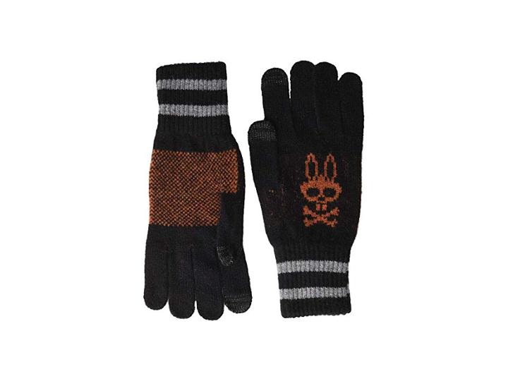 Psycho Bunny Essential Winter Gloves (black) Over-mits Gloves