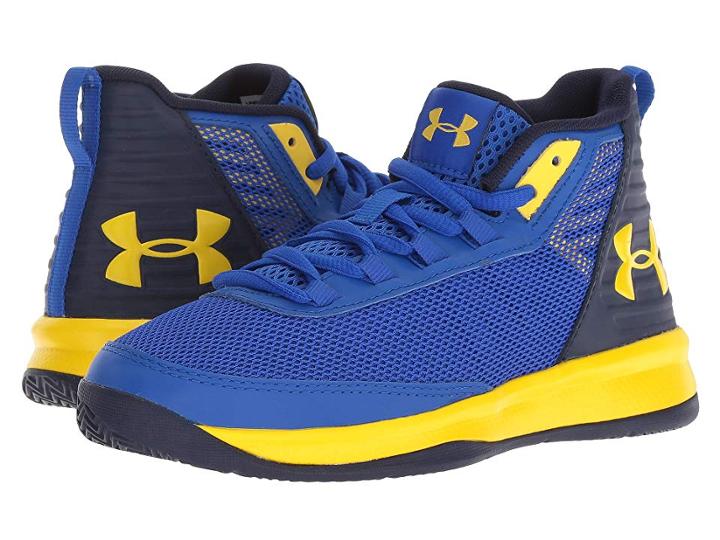 Under Armour Kids Ua Bps Jet 2018 (little Kid) (team Royal/midnight Navy/taxi) Boys Shoes