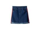 Tommy Hilfiger Kids Side Taping Denim Skirt (little Kids/big Kids) (madison Wash) Girl's Skirt