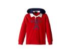 Polo Ralph Lauren Kids Cotton Jersey Hooded Rugby (little Kids/big Kids) (faded Red) Boy's Long Sleeve Pullover