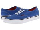 Vans Authentic ((pop) Strong Blue/nasturtium) Skate Shoes