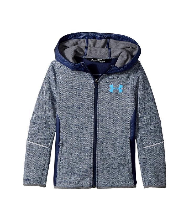 Under Armour Kids Ua Swacket Full Zip (big Kids) (midnight Navy/mako Blue) Boy's Clothing
