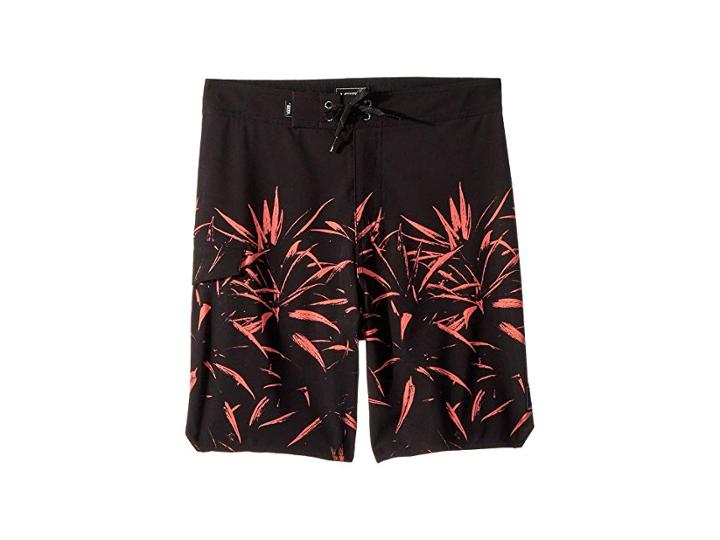 Vans Kids V Scallop Boardshorts (little Kids/big Kids) (black) Boy's Swimwear