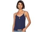 Roxy Shifting Sky Woven Tank Top (dress Blues) Women's Sleeveless