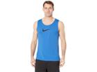 Nike Dry Top Sleeveless Crossover Bb (pacific Blue/black) Men's Sleeveless