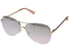 Guess Gf6079 (shiny Rose Gold/bordeaux Mirror) Fashion Sunglasses