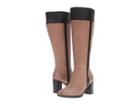 Naturalizer Frances Wide Calf (dover Taupe/black Leather) Women's Boots
