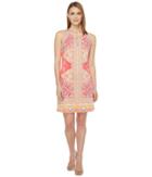 Hale Bob Golden Age Microfiber Jersey Dress (coral) Women's Dress